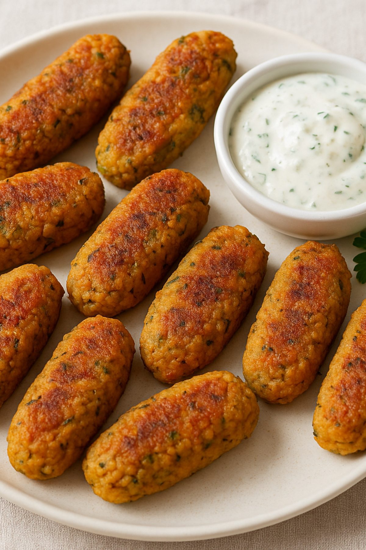 Slika jela 🍅 Posni ćevapčići od leblebije – ukusan post bez kompromisa!