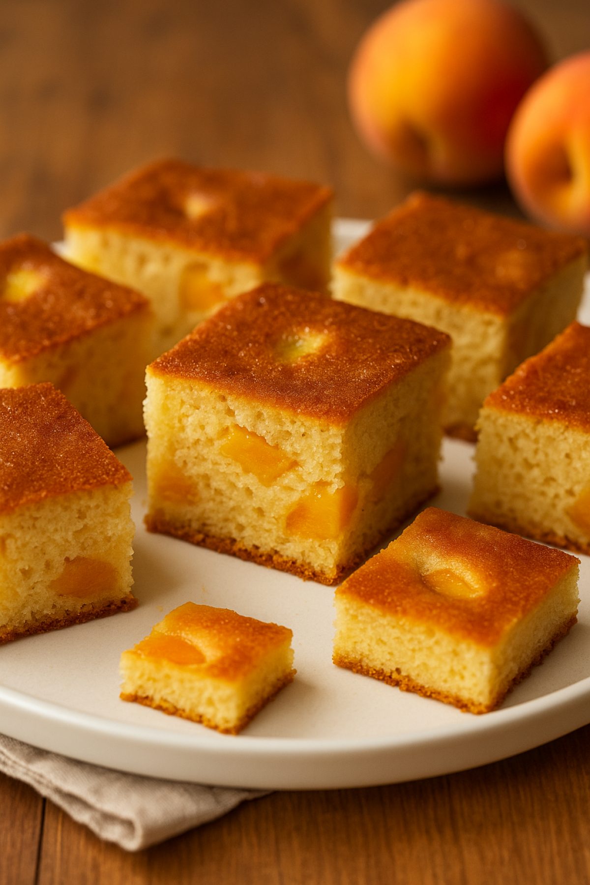 Slika jela 🍑 Posni kolač sa breskvama i grizom