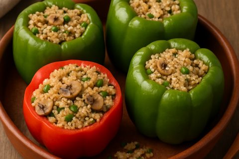 🍛 Punjene paprike sa kinoom i pečurkama