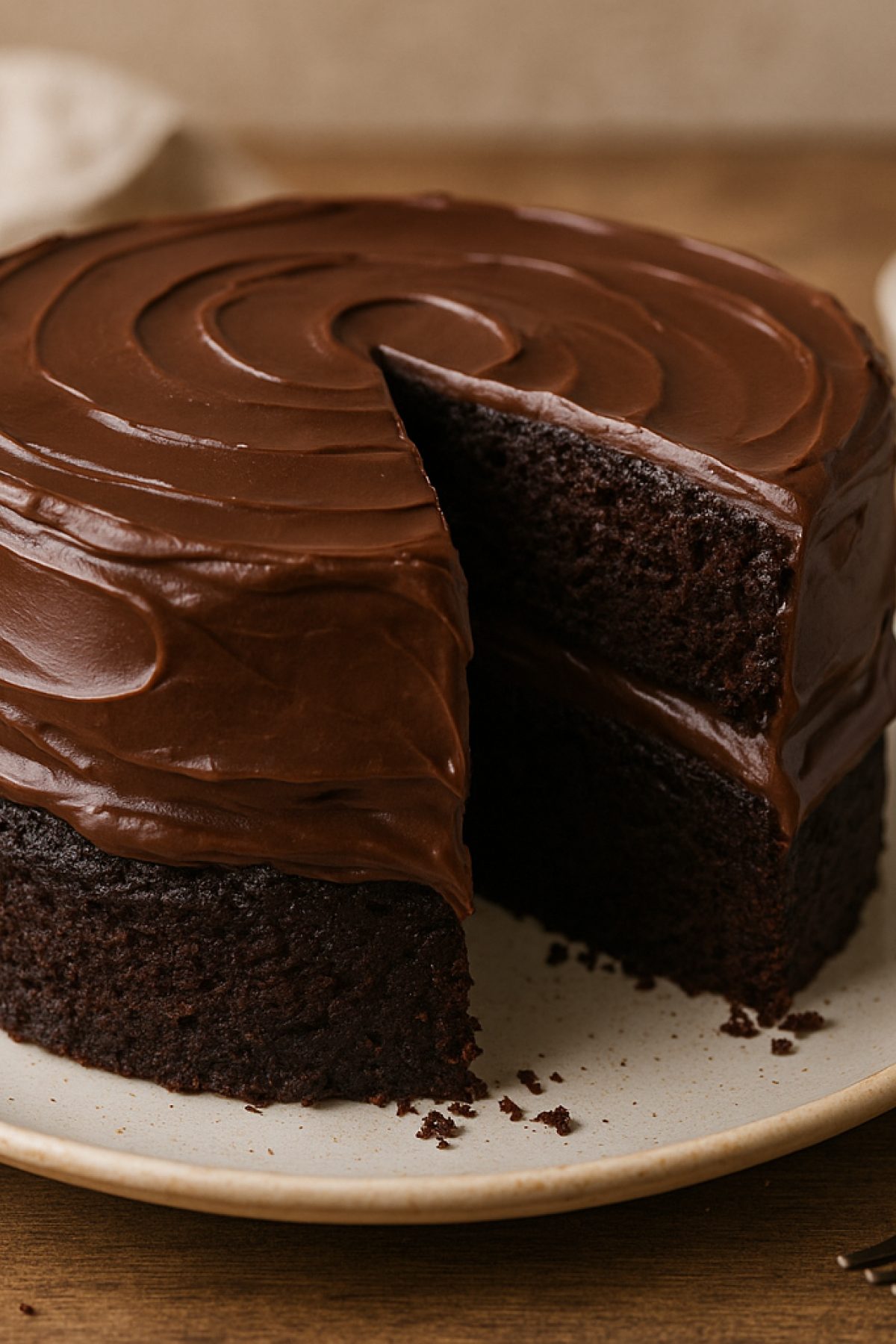 Slika jela 🍫 Sočna čokoladna torta bez jaja
