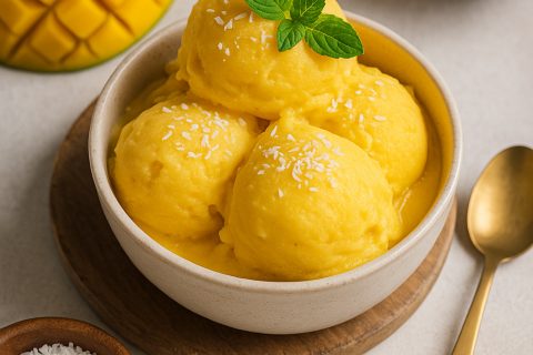 🥭 Posni sladoled od manga i kokosa