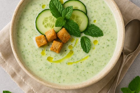 🥒 Chilled Cucumber & Mint Soup