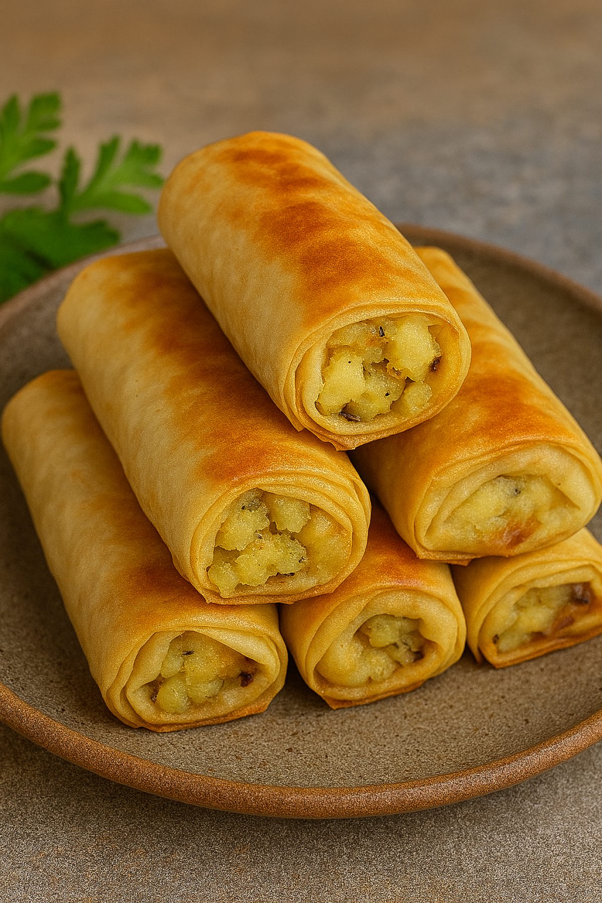 Slika jela 🥟 Posne pitice sa krompirom i crnim lukom