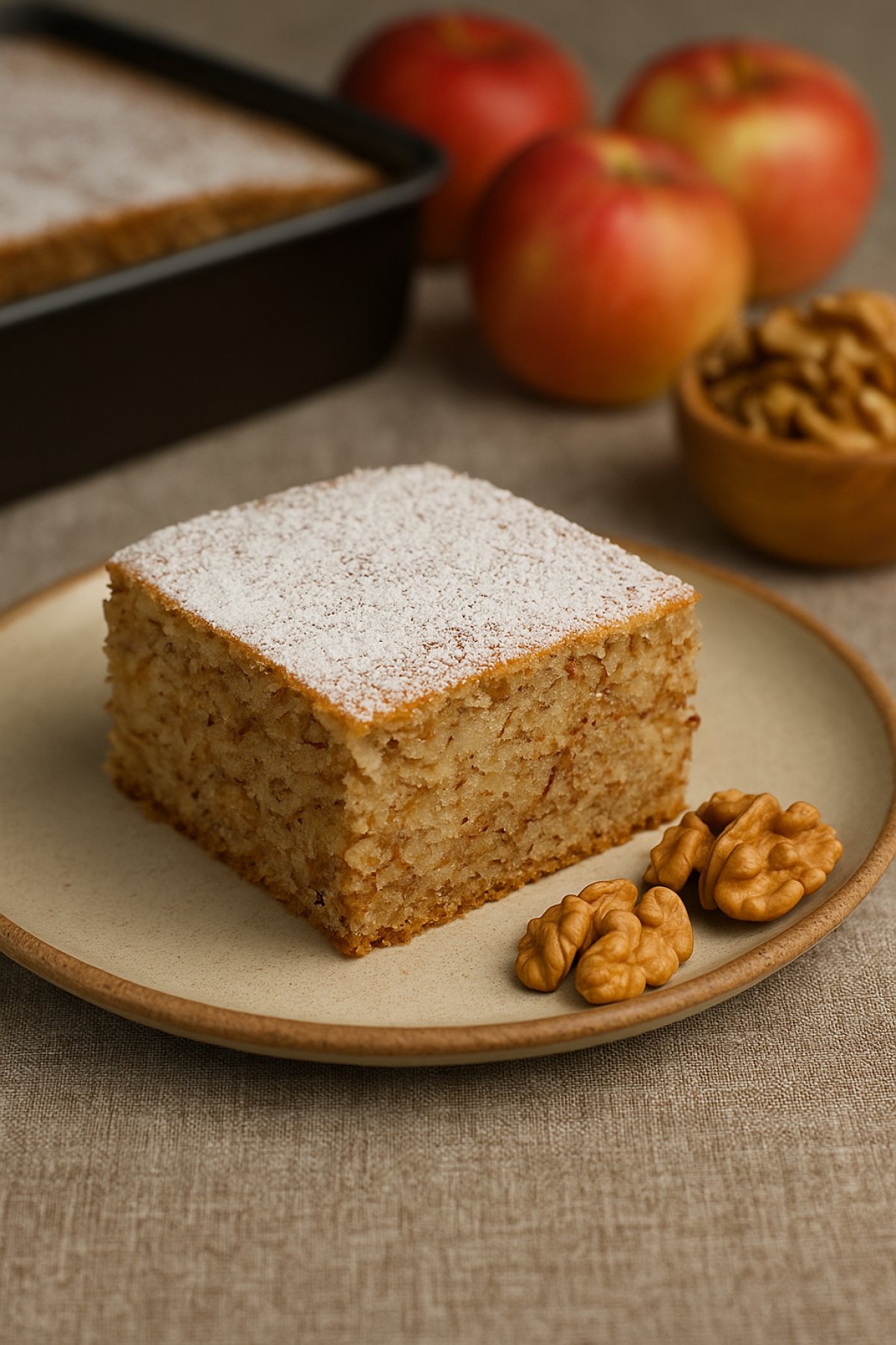 Slika jela 🍎 Posni kolač sa jabukama i orasima