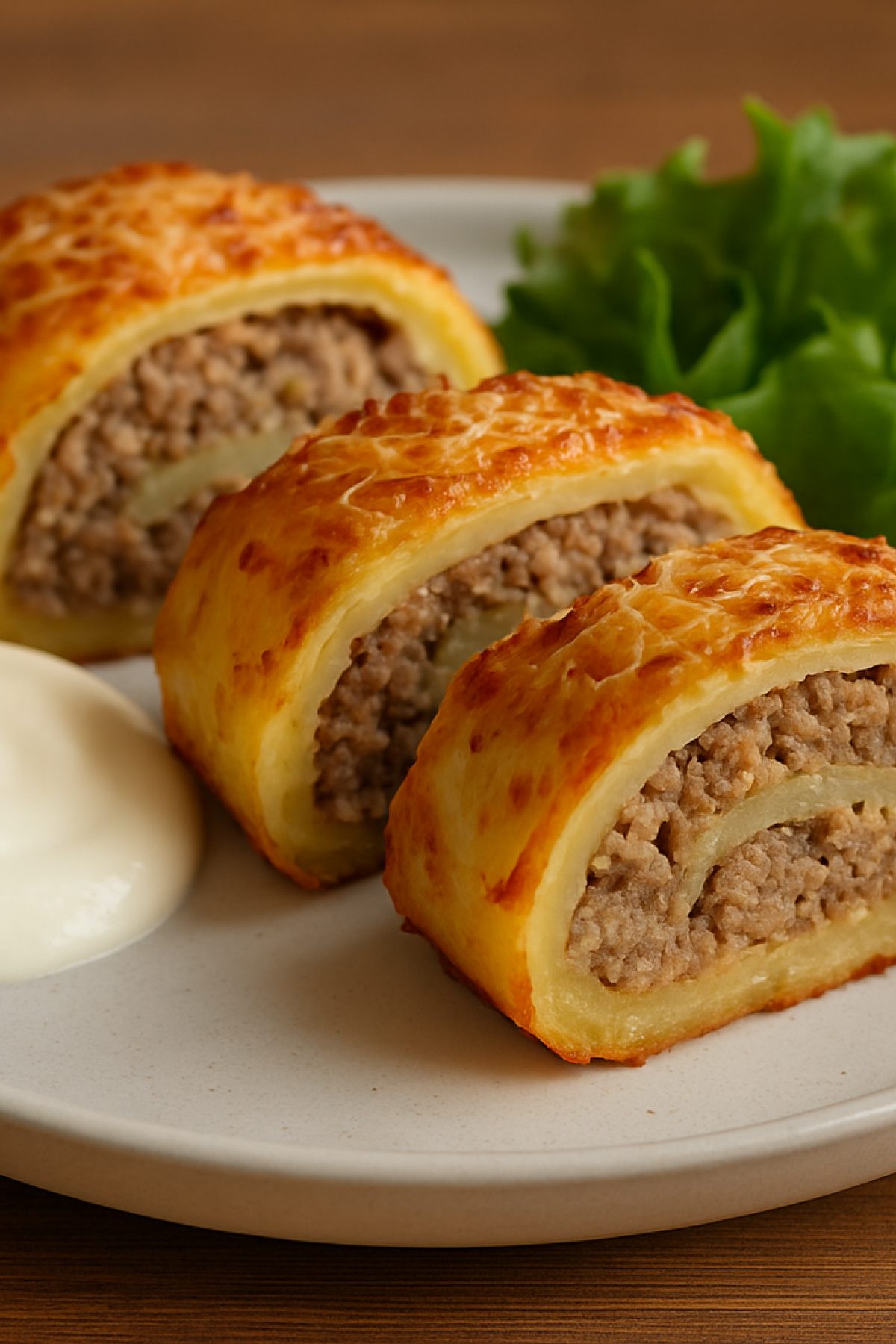 Slika jela 🍛 Sočni Musaka Rolati od Mlevenog Mesa i Krompira 🥔🧅
