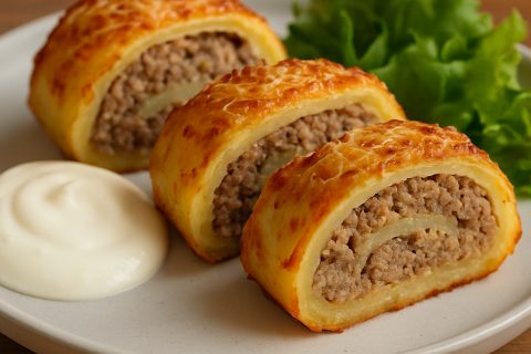 🍛 Sočni Musaka Rolati od Mlevenog Mesa i Krompira 🥔🧅
