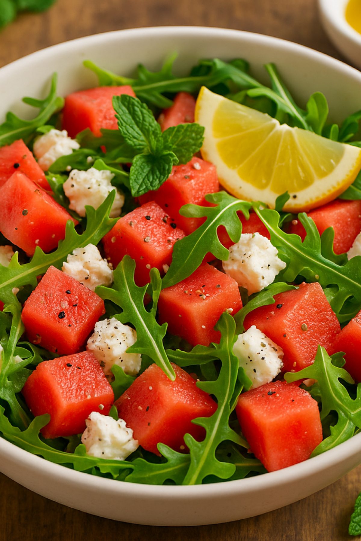 Slika jela 🥗 Letnja salata sa lubenicom, fetom i rukolom