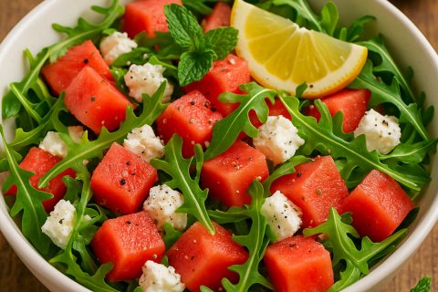 🥗 Letnja salata sa lubenicom, fetom i rukolom