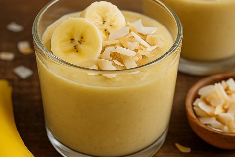 🍌 Posni banana puding sa kokosom