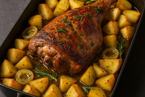 🐑🌿 Jagnjeći but sa krompirom i začinskim biljem
