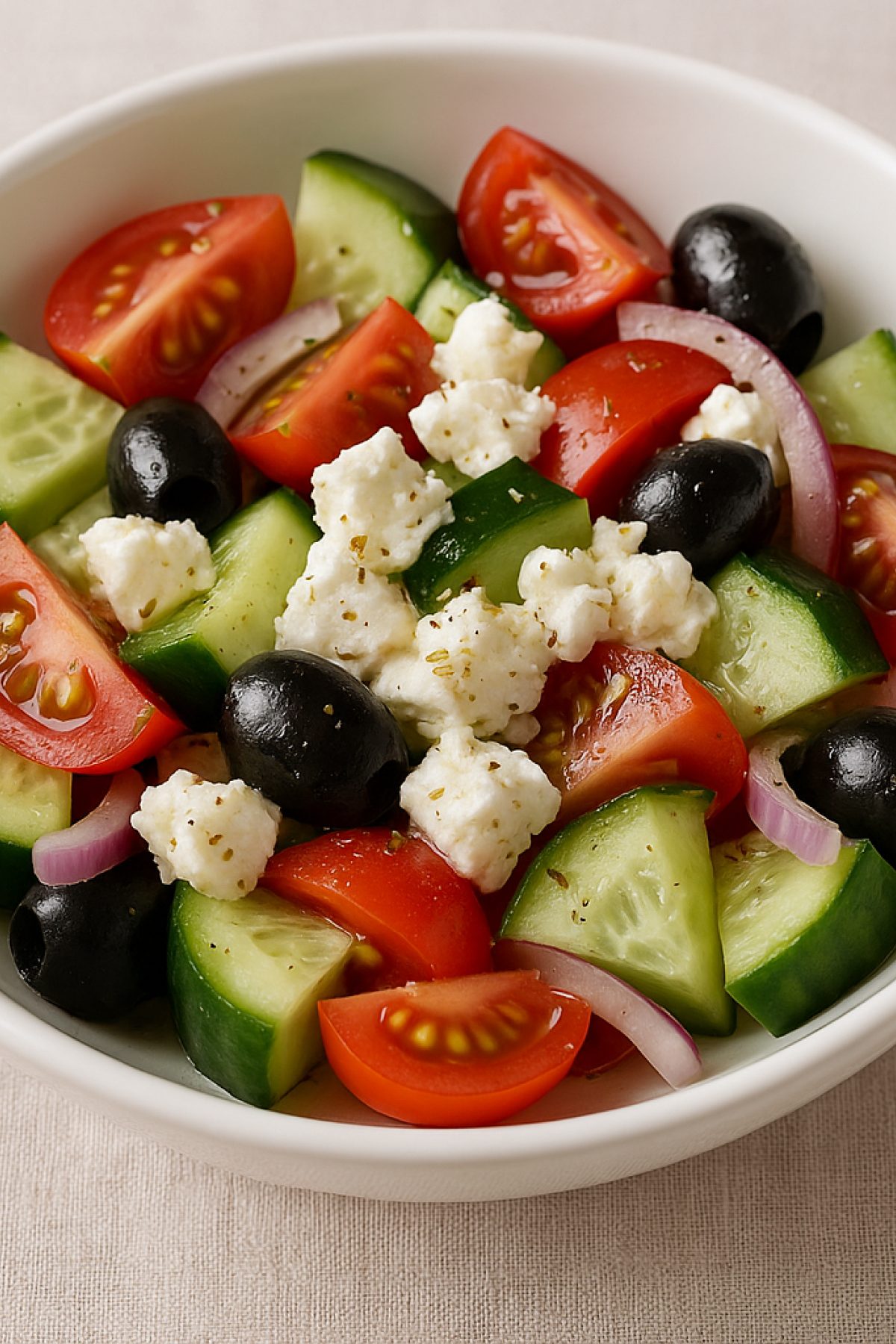 Slika jela 🥒🍅 Mediteranska salata sa fetom
