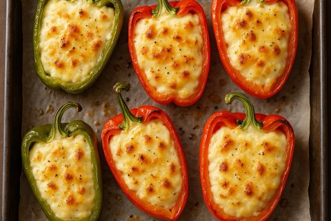 🫑🧀 Punjene paprike sirom zapečene u rerni