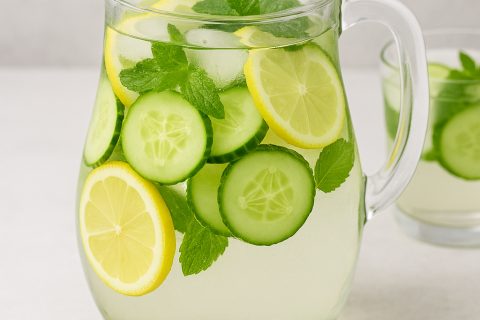 🥒🍋 Detox voda sa krastavcem, limunom i nanom