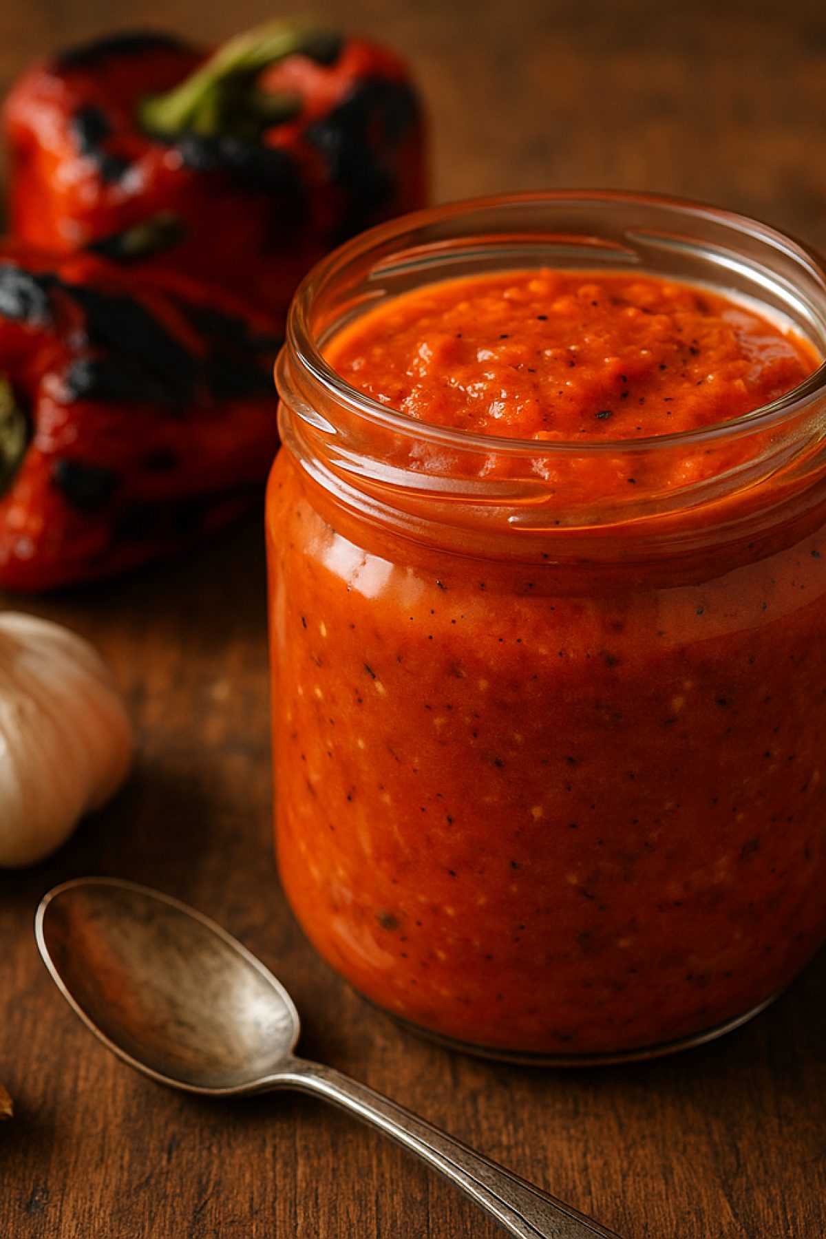Slika jela š„£ Sos od peÄenih paprika i belog luka