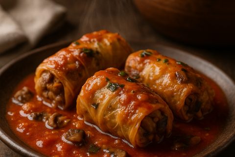 🥬🍄 Posna sarma sa pečurkama i pirinčem