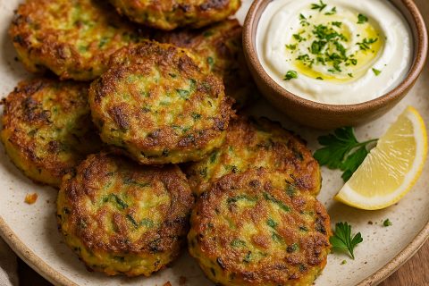 🥒🧀 Uštipci od tikvica sa sirom i jogurt-dipom