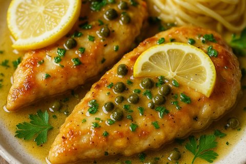 🍋🧈 Piletina pikata (limun & kapari sos)