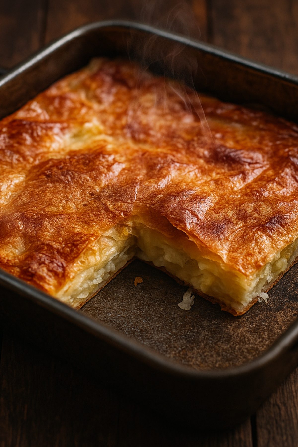 Slika jela 🧀🥧 Gibanica sa sirom i kiselom vodom (hrskava na vrhu, sočna iznutra)