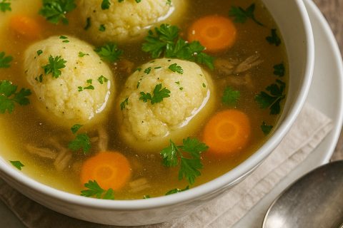 🍖🥣 Bistra goveđa supa sa griz knedlama