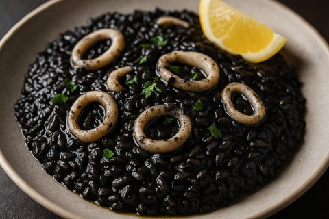 🖤🍤 Crni rižoto od sipe (lignje)