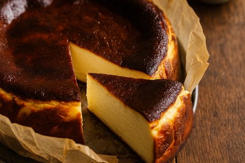 🔥🍰 Baskijski pečeni čizkejk (Basque Burnt Cheesecake)
