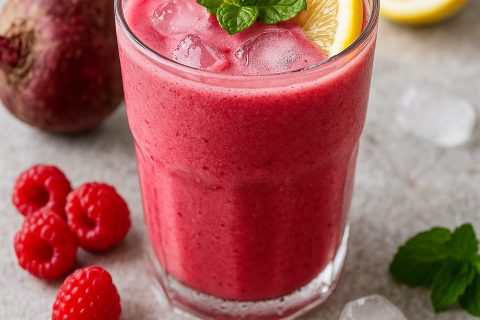 💗🥤 Ružičasti detox: cvekla, malina i limun (ledeni blend)