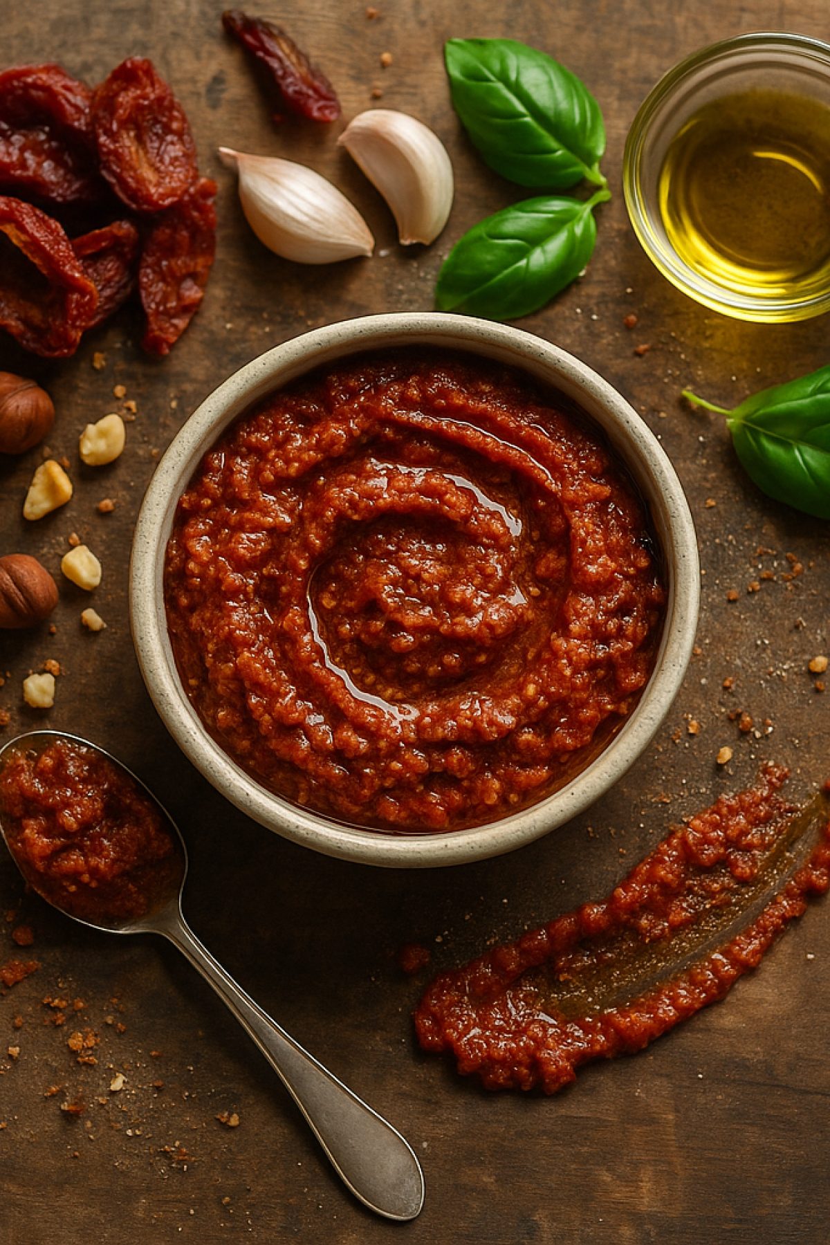 Slika jela 🍅🌰 Pesto rosso od suvog paradajza i lešnika