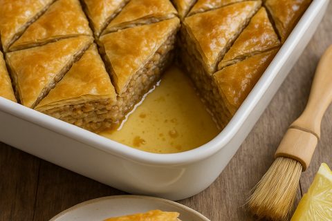 Posna baklava sa orasima – napravi sočnu, zlatnu koricu kod kuće 🥧🍋