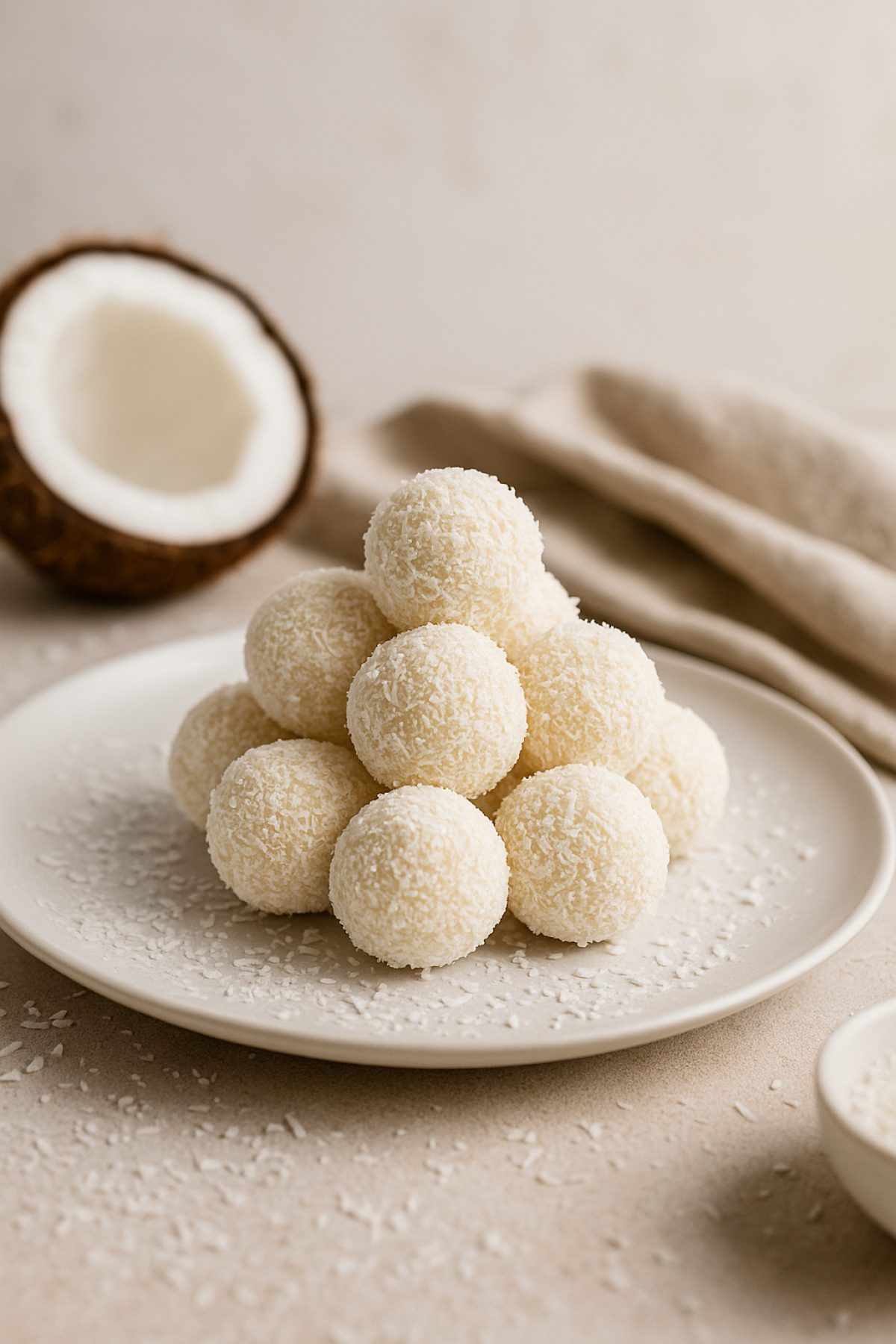Slika jela Posne kokos kuglice – umesi i gotove za 15 minuta 🥥✨
