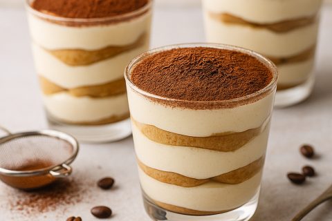 Tiramisu u čašama – složi kremaste slojeve za 20 minuta 🍮☕