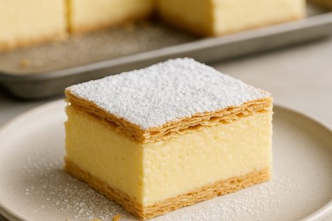 Krempita sa lisnatim testom – skuvaj vanila krem, složi i ohladi 🍰✨