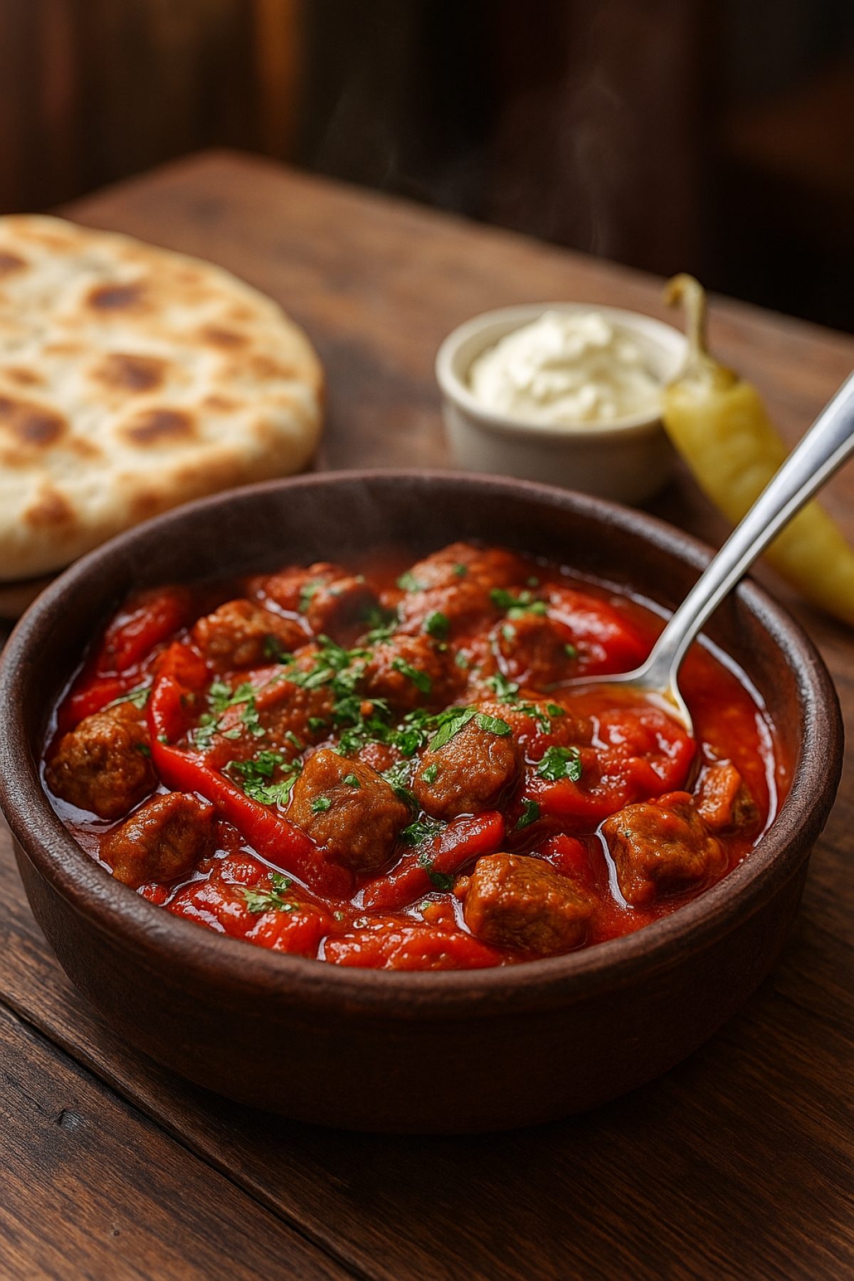 Slika jela Leskovačka mućkalica sa svinjskim vratom – zapeči, pa krčkaj do sjaja 🔥🍲