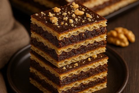 Posna oblanda sa orasima i čokoladom – skuvaj fil, namaži, pritisni 🤎🍫