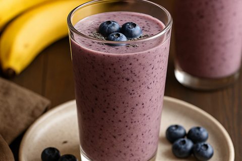 Smuti bomba od borovnice, banane i kefira – 60 sekundi do svile 💜🥤
