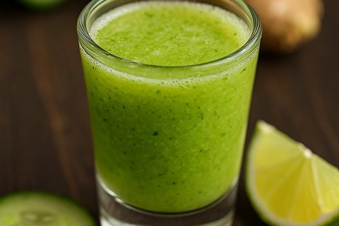 Detox šot od krastavca, limete i đumbira – očisti i osveži 💚⚡️