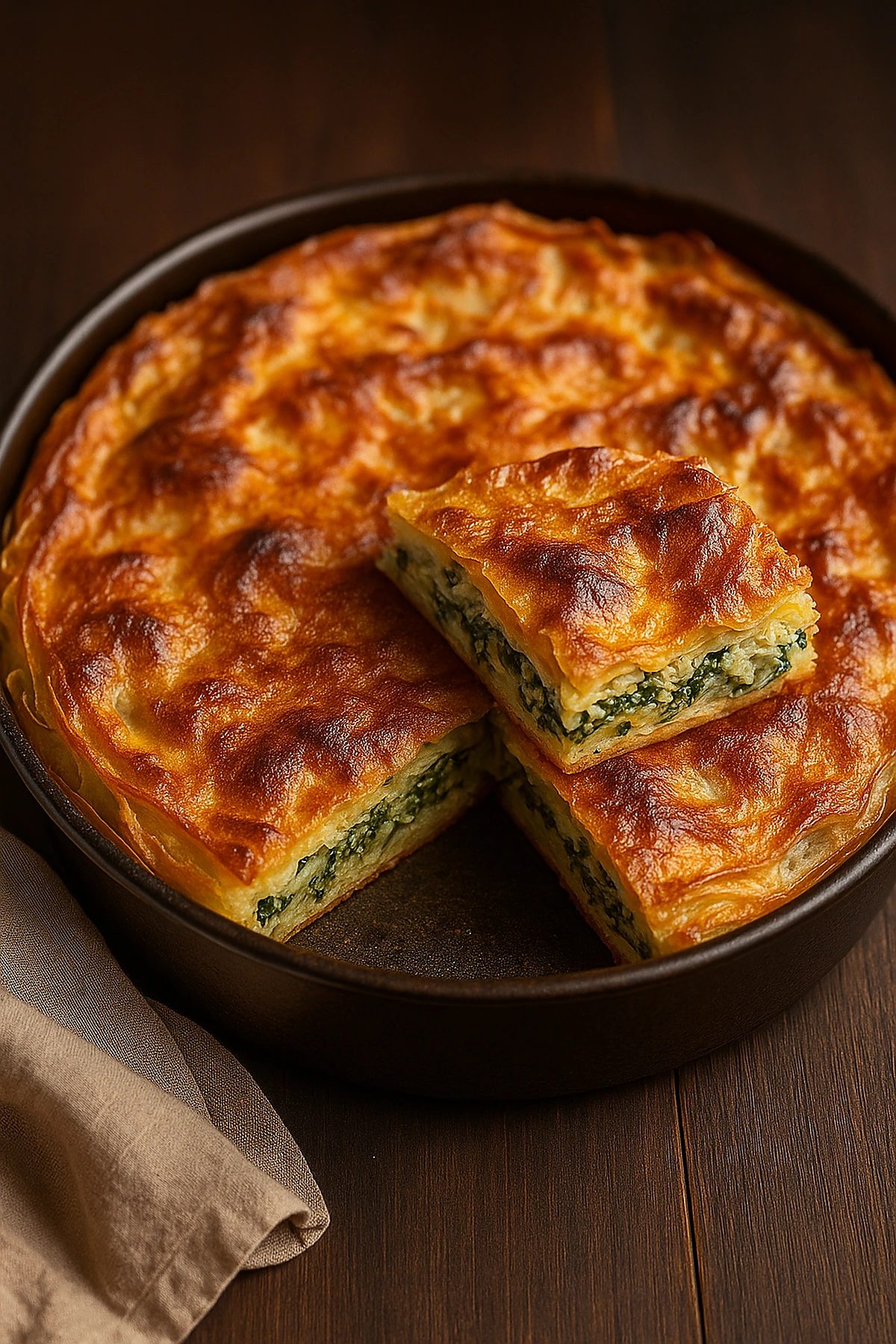 Slika jela Zeljanica sa domaćim korama – miris detinjstva, zvuk pucketanja u rerni 🥬🥧
