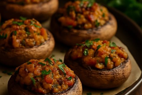 Punjene pečurke iz rerne – sočne, mirisne, posne 🍄🔥
