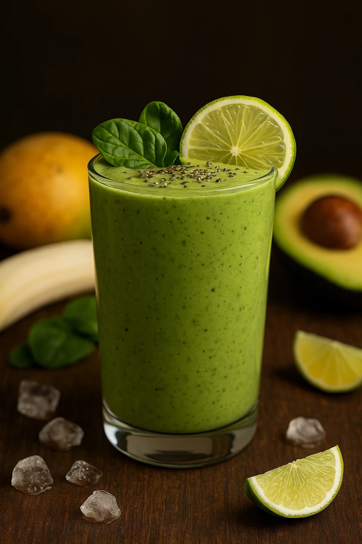 Slika jela Zelena smuti bomba – energetski start sa ukusom tropskog voća 🥭🥬