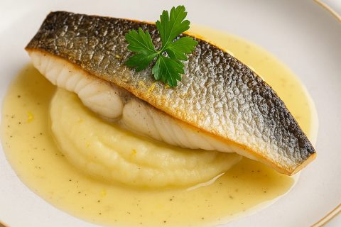 Filet brancina sa kremom od celera i beurre blanc sosom – morska elegancija na tanjiru 🐟🍋