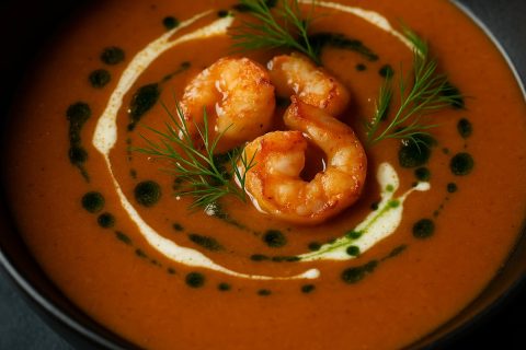 Bisque od škampa s konjakom i komoračem 🦐🔥
