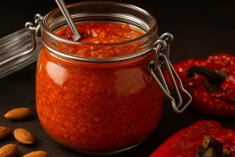Umak od pečenih paprika i badema – romesko sos 🔥🌰