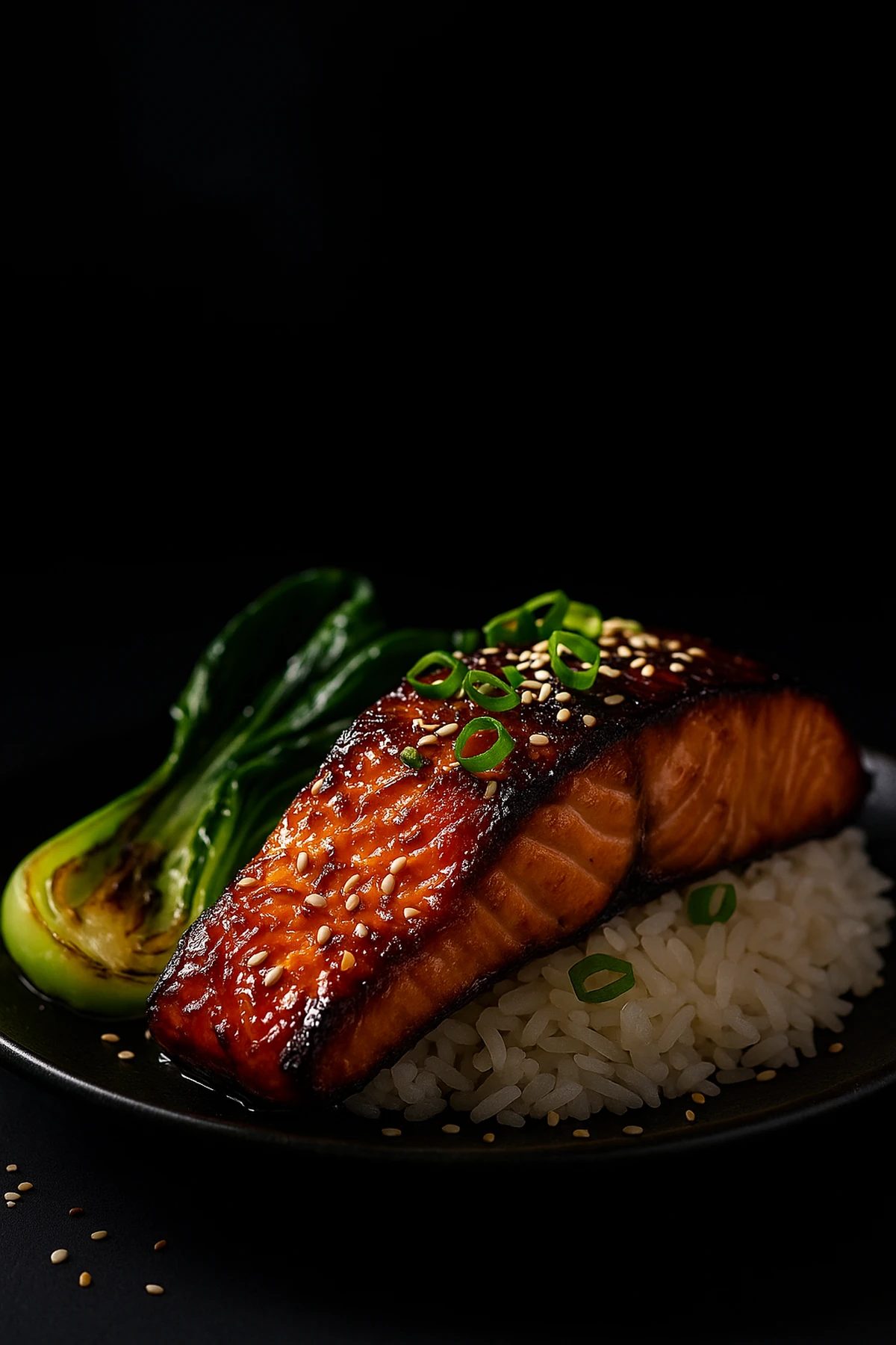 Slika jela Losos sa miso-javor glazurom i bok čojem 🔥🐟