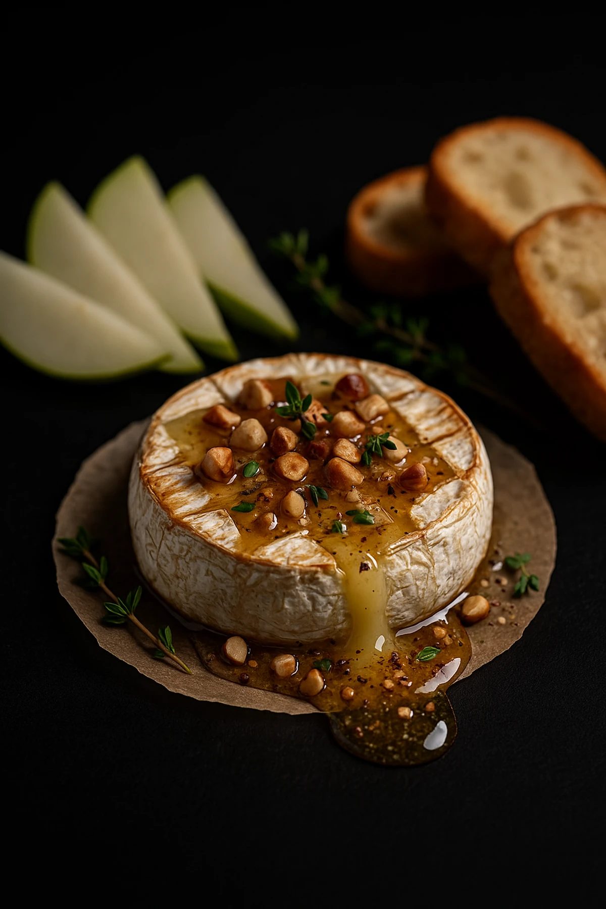 Slika jela Pečeni kamamber sa tartuf-medom i lešnicima 🧀✨