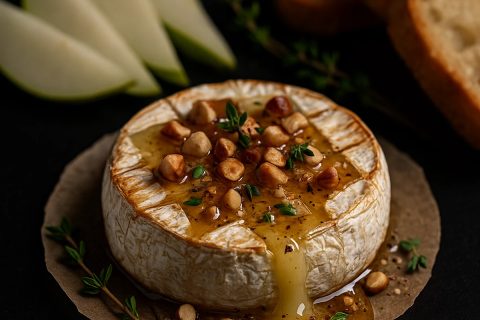 Pečeni kamamber sa tartuf-medom i lešnicima 🧀✨