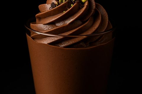 Posni čoko–moka mus od akvafabe ☕🍫