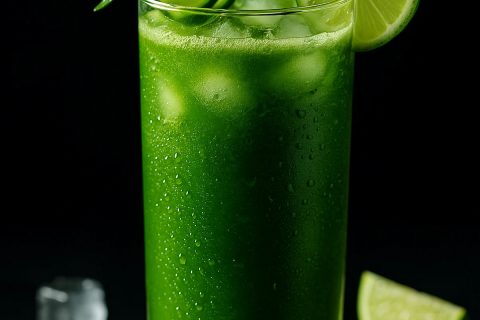 Detox zeleni eliksir sa đumbirom i spirulinom 🌿⚡