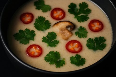 Tom Kha Gai – kokos supa sa limunskom travom 🥥🌿