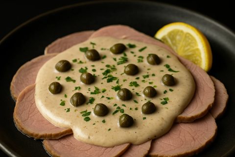 Vitello tonnato – hladno juneće pečenje sa tuna-kaper sosom 🐄🐟