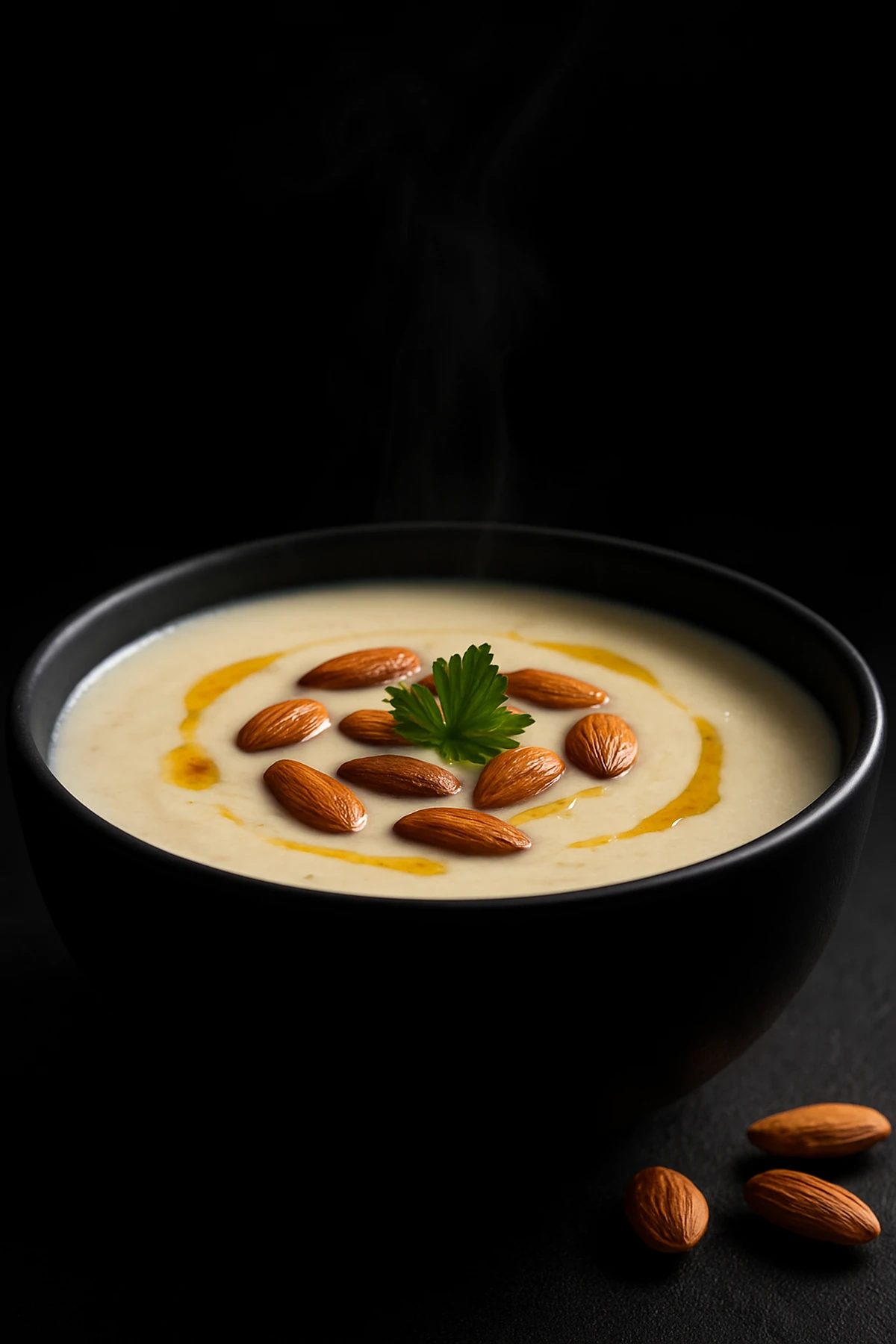 Slika jela Krem supa od pečenog karfiola i badema 🥦🥣