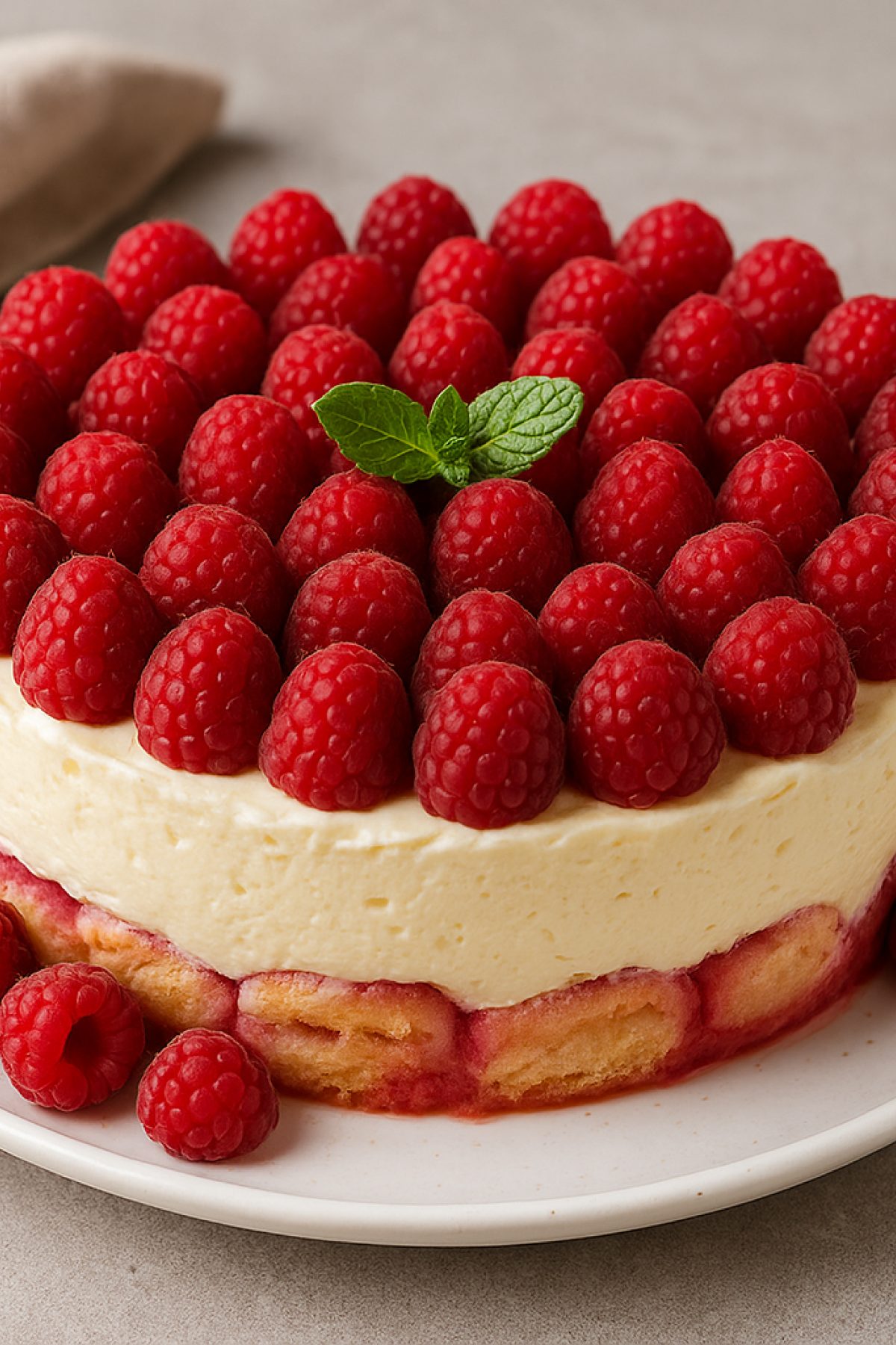 Slika jela 🍰 Kremasti kolač sa malinama i maskarpone sirom